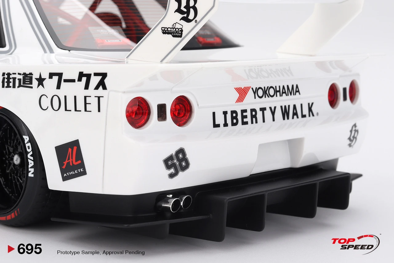1/18 Top Speed Nissan GT-R32 Liberty Walk Kaido Works TAS 2025 Car