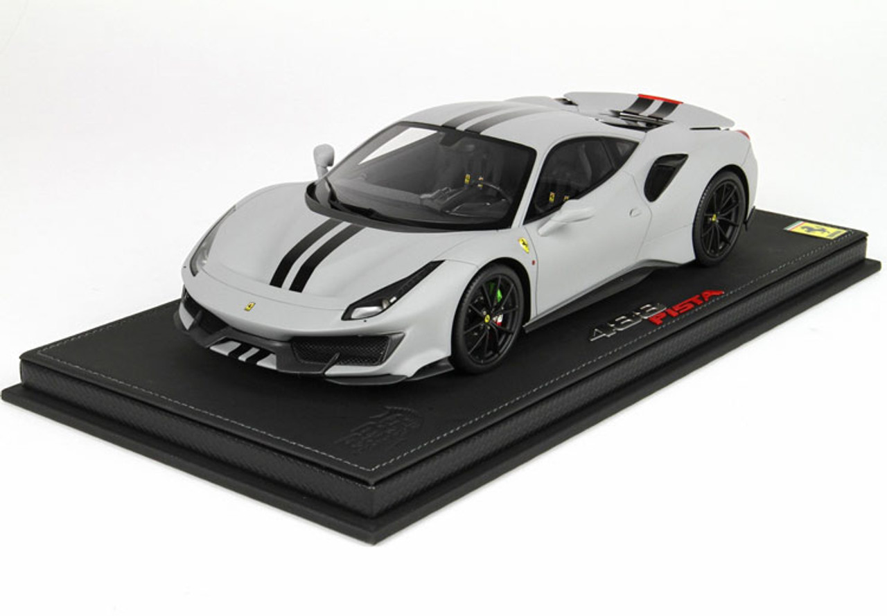 1/18 BBR Ferrari 488 Pista (Grigio Opaco Pastello) Resin Car Model Limited 24