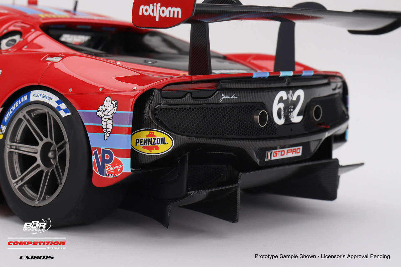 1/18 BBR Ferrari 296 GT3 #62 Risi Competizione 2024 IMSA Daytona