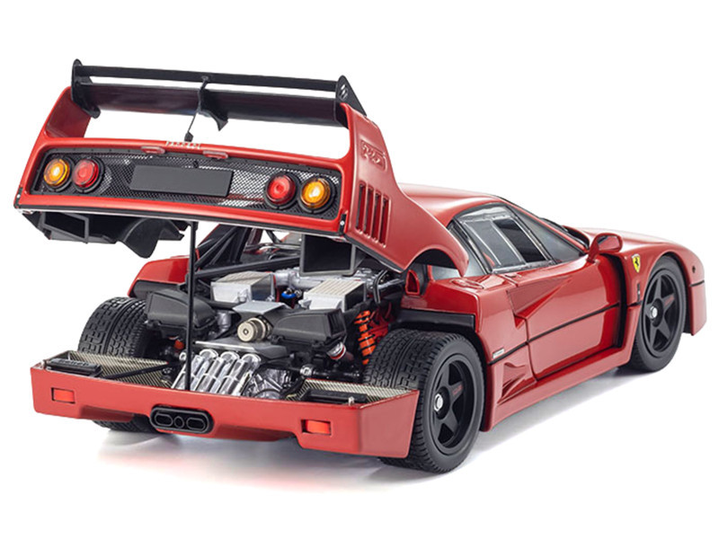 Ferrari F40 Light Weight LM Wing Red 1/18 Diecast Model Car by Kyosho
