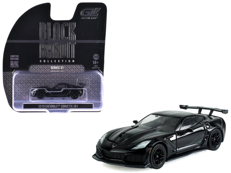 1/64 Greenlight 2019 Chevrolet Corvette ZR1 (Black Bandit Series
