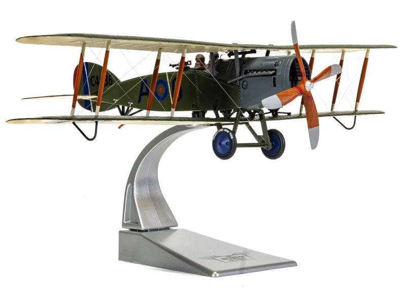 Bristol F-2B Fighter Aircraft "C4636 Devil-in-the-Dusk No. 39 Squadron" (1918) Royal Flying Corps "The Aviation Archive" Series 1/48 Diecast Model by Corgi