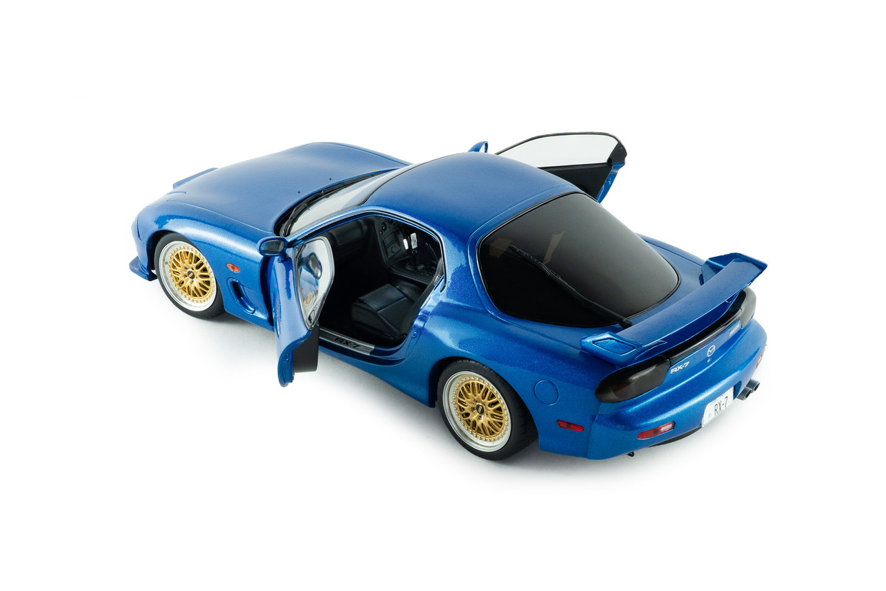 1/18 Solido 1999 Mazda RX-7 RX7 FD3S Innocent Blue Mica Diecast Car Model