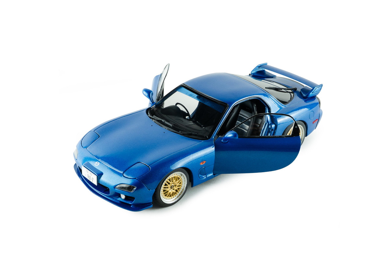 1/18 Solido 1999 Mazda RX-7 RX7 FD3S Innocent Blue Mica Diecast Car Model