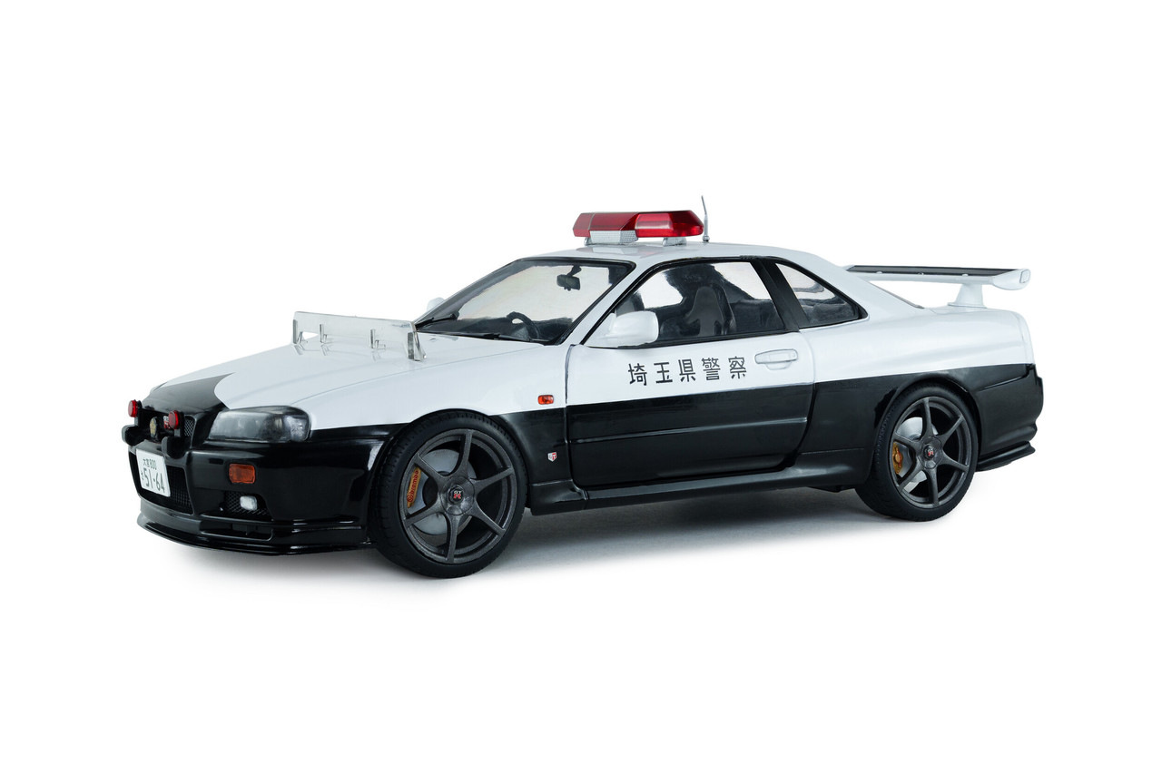 1/18 Solido 1999 Nissan Skyline GT-R R34 BNR34 Japanese Police