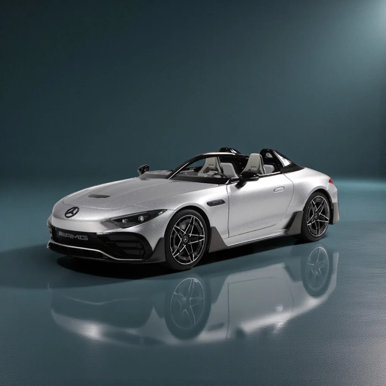1/18 NZG Mercedes-AMG Purespeed (Silver) Diecast Car Model