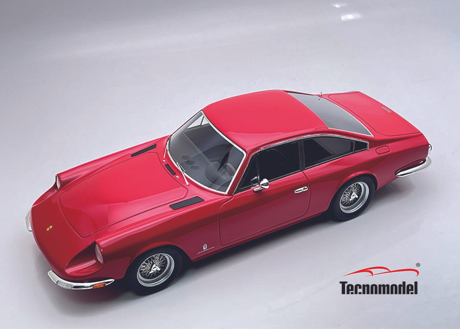 1/18 Tecnomodel Ferrari 365 GT 2+2 1967 Red Car Model