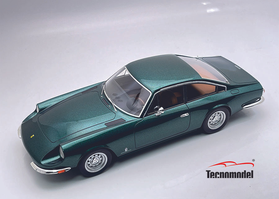 1/18 Tecnomodel Ferrari 365 GT 2+2 1967 Metallic Green Car Model