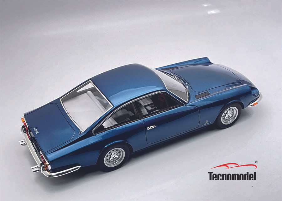 1/18 Tecnomodel Ferrari 365 GT 2+2 1967 Metallic Blue Car Model