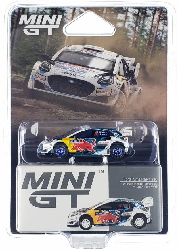 CHASE CAR 1/64 Mini GT 2024 Ford Puma Rally1 #16 M-Sport Ford WRT Diecast Car Model