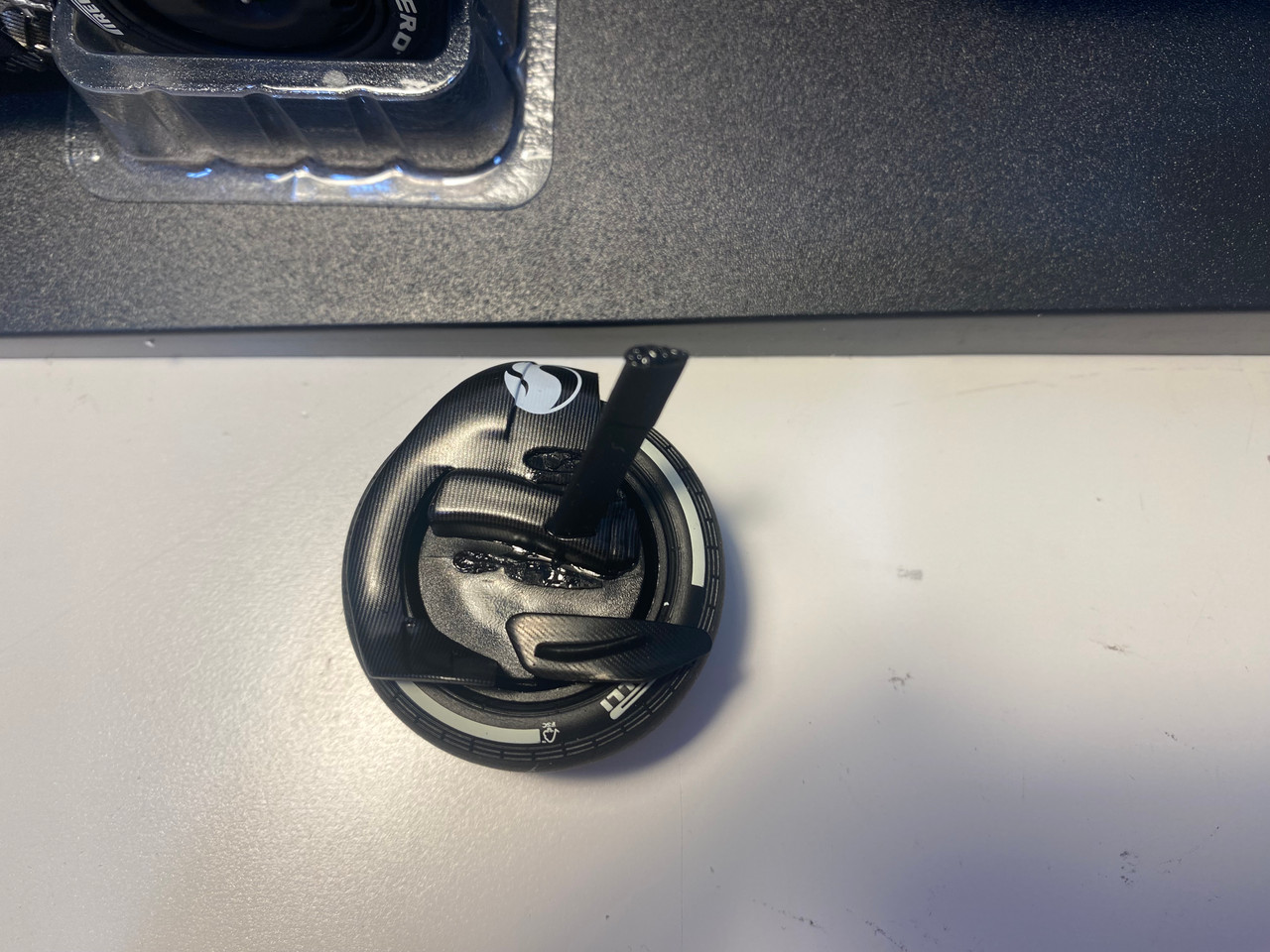 DAMAGED AS-IS 1/18 Minichamps 2024 Formula 1 Mercedes-AMG Petronas F1 Team W15 E Performance George Russell #63 Car Model