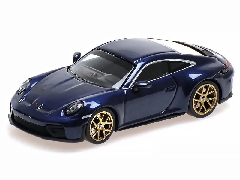 2025 Porsche 911 (992.2) GT3 Touring Blue Metallic Limited Edition to 240 pieces Worldwide 1/64 Diecast Model Car by Minichamps