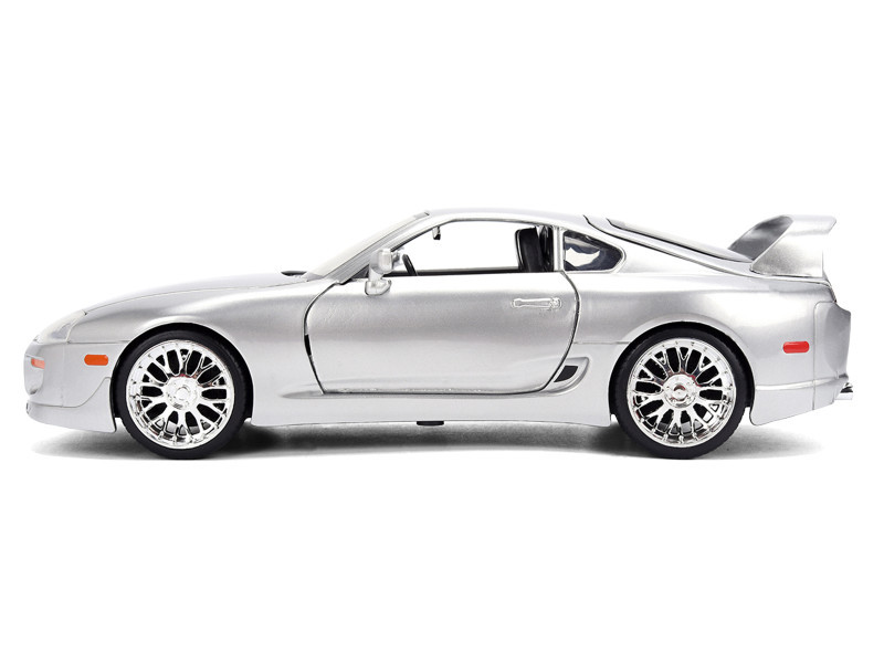1995 Toyota Supra Silver Metallic "JDM Tuners" Series 1/24 Diecast Model Car by Jada