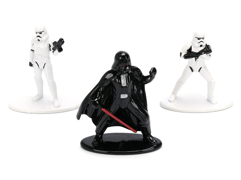 Set of 3 Diecast Figures "Star Wars" Movie Franchise "Nano Metalfigs" Series Diecast Models by Jada