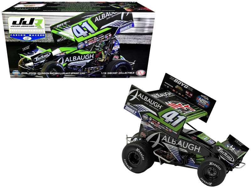 1/18 ACME 2026 #41 Albaugh Sprint Car - Carson Macedo Diecast Car Model
