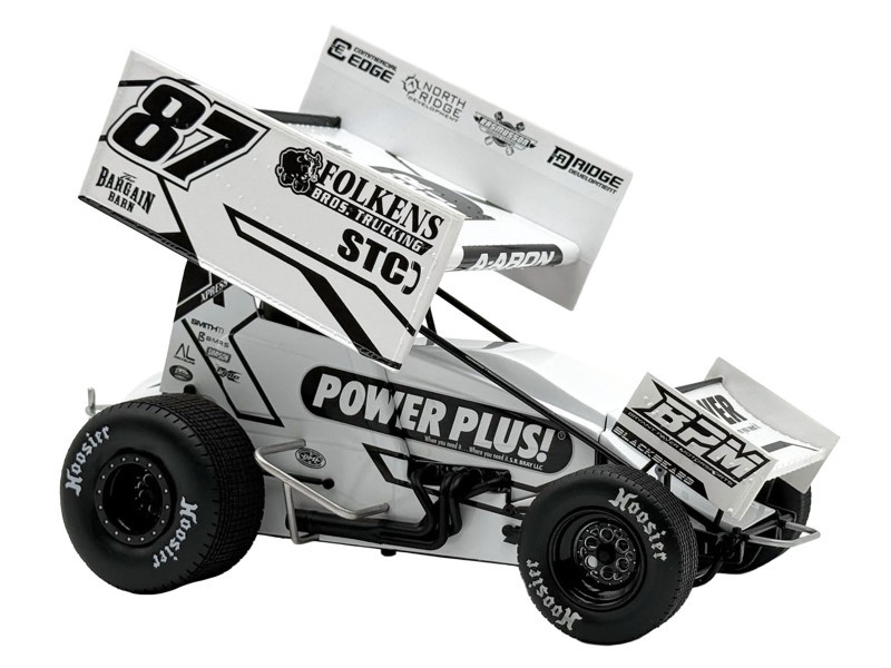 1/18 ACME 2026 #87 Power Plus Sprint Car - Aaron Reutzel Diecast Car Model