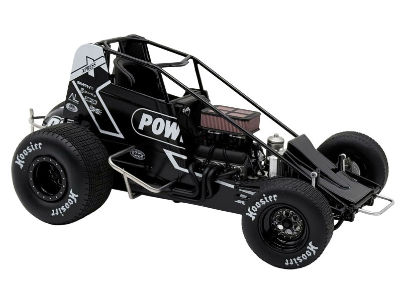 1/18 ACME 2026 #87 Power Plus Sprint Car - Black - Aaron Reutzel Diecast Car Model