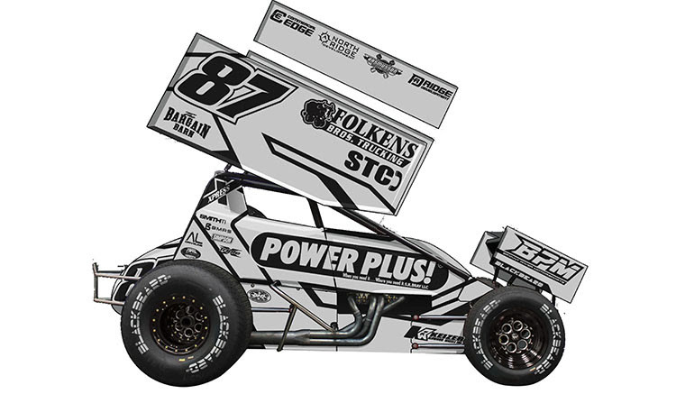 1/50 ACME 2026 #87 Power Plus Sprint Car - Aaron Reutzel Diecast Car Model