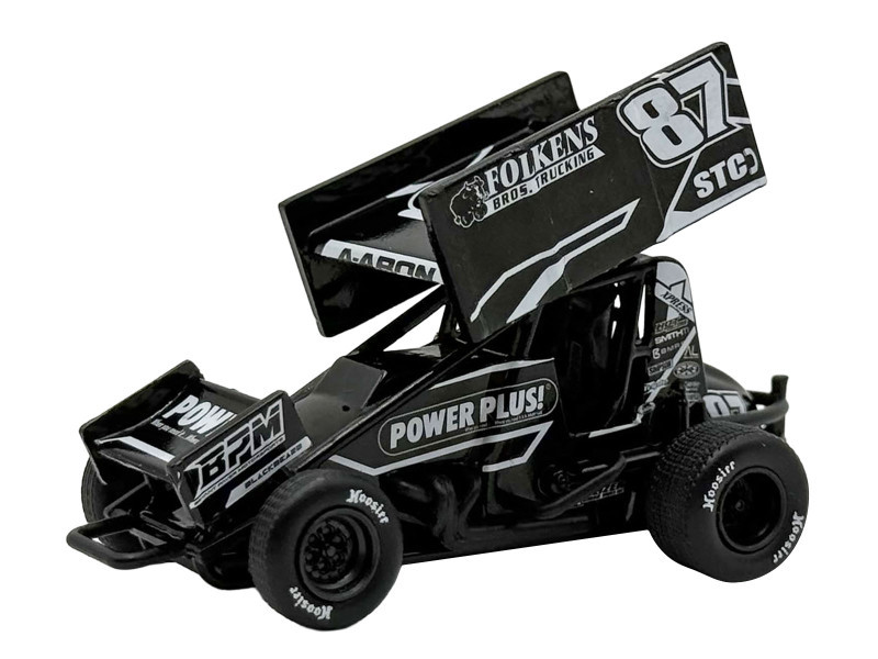 1/50 ACME 2026 #87 Power Plus Sprint Car - Black - Aaron Reutzel Diecast Car Model