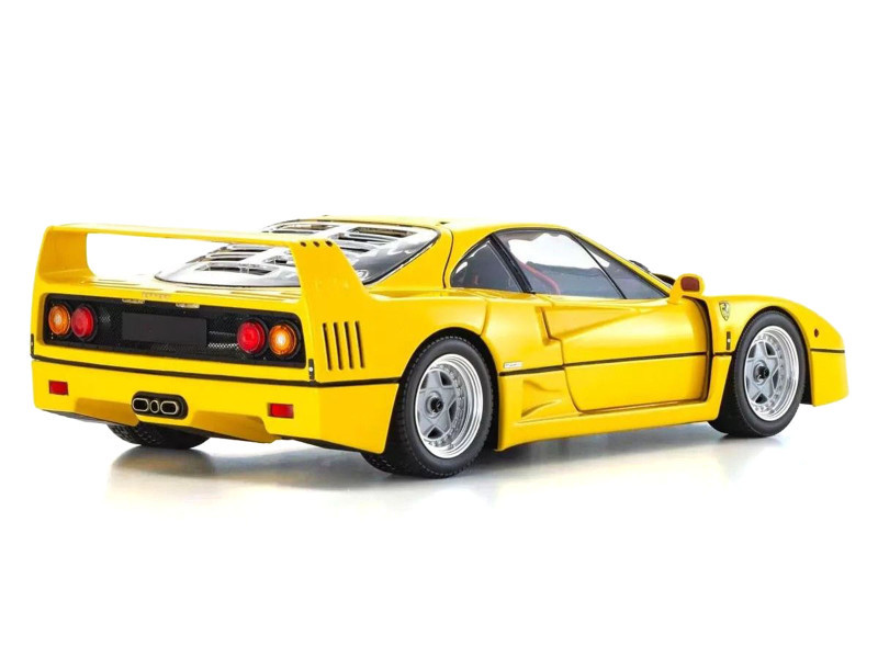 Ferrari F40 Yellow 1/18 Diecast Model Car by Kyosho - LIVECARMODEL.com