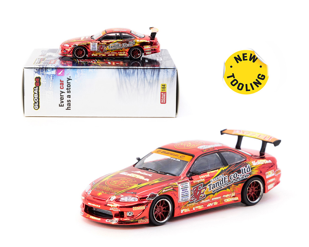 1/64 Tarmac Works Toyota Vertex Ridge TE3006 Soarer Chrome Red