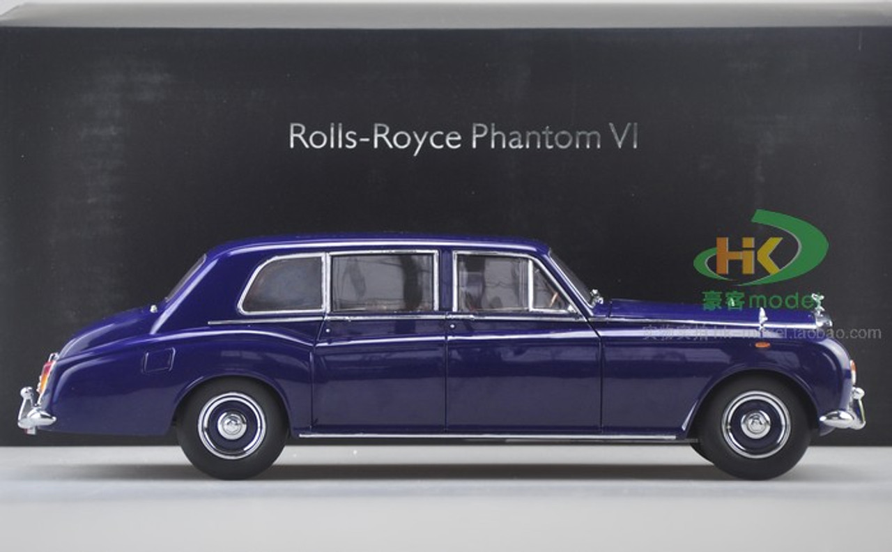 1/18 Dealer Edition 1967 Rolls-Royce Phantom VI Hardtop (Blue) Diecast Car Model