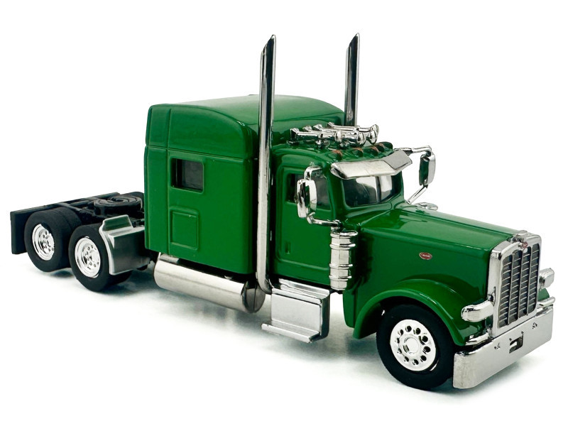 Kenworth W900L Truck Tractor with Sleeper Cab Green 1/87 (HO) Scale Plastic Model Car by HO Logistics