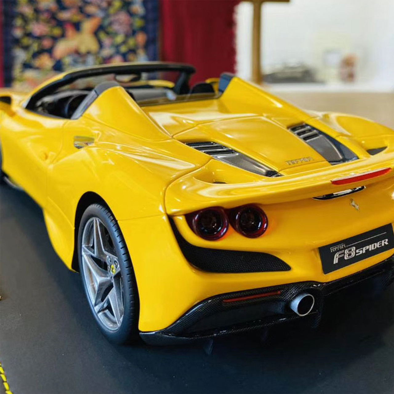 1/18 BBR Ferrari F8 Tribute Spider (Yellow Giallo Modena) Resin Car Model Limited 10 Pieces