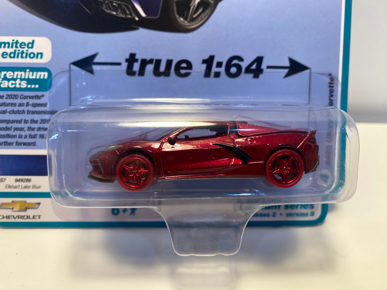 CHASE CAR 1/64 Auto World 2020 Chevrolet Corvette (Red with Red