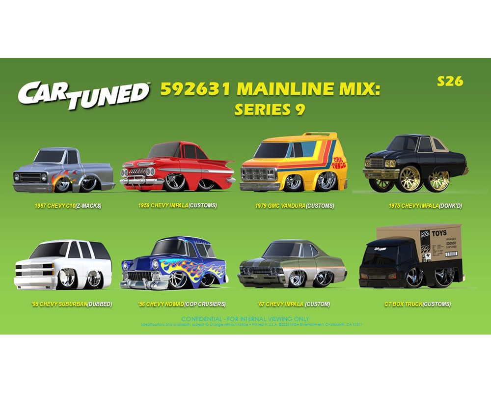 1/64 CarTuned 8-Car Set Series 9 Mainline Assortment of 8 Styles