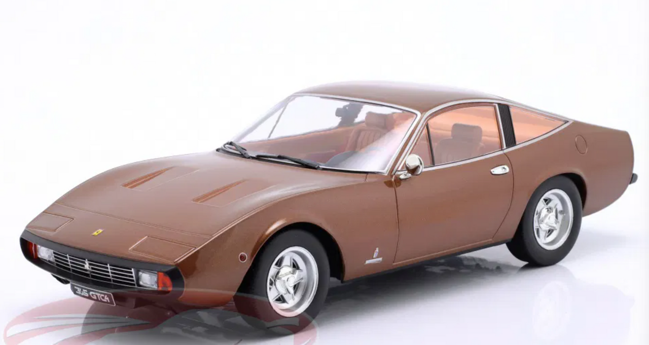 1/18 KK-Scale 1971 Ferrari 365 GTC4 (Brown Metallic) Diecast Car Model