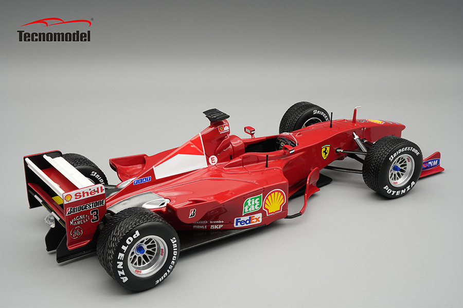 1/18 Tecnomodel Ferrari F1 2000 Winner Nurburgring GP Driver: Michael Scumacher Raining Race Limited Edition Car Model