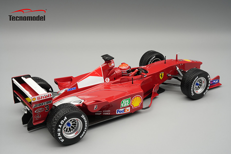 1/18 Tecnomodel Ferrari F1 2000 Winner Nurburgring GP Driver: Michael Scumacher Raining Race Limited Edition Car Model with Driver Figure