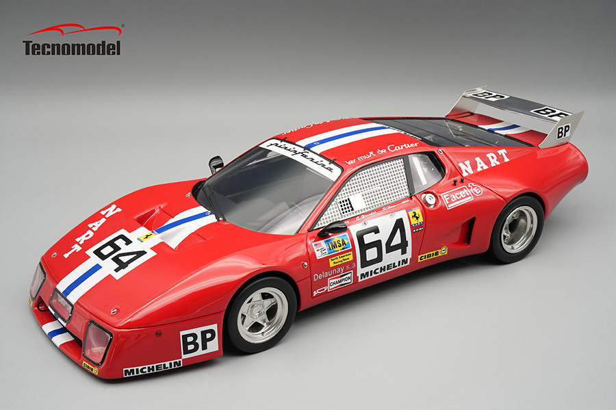1/18 Tecnomodel Ferrari 512 BB/LM Le Mans 24h 1979 car #64 NART