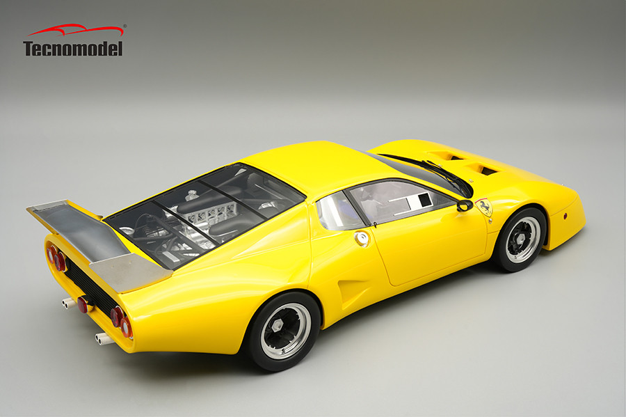 1/18 Tecnomodel Ferrari 512 BB/LM 1979 Press Version Yellow Limited Edition Car Model