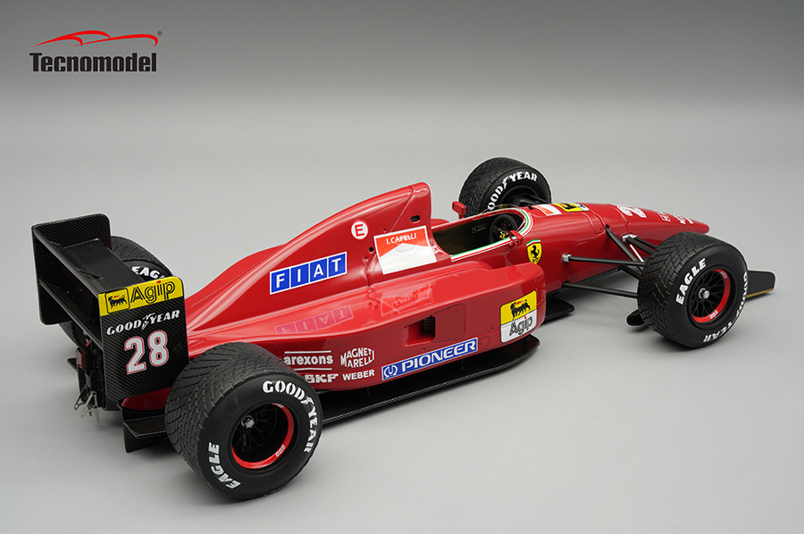 1/18 Tecnomodel Ferrari F92A 1992 Spain GP Driver: Ivan Capelli Raining Race Car Model