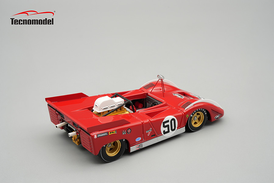 1/43 Tecnomodel Ferrari 712 Can Am Watkins Glen 1971 Car #50 Team SEFAC  Driver: M. Andretti Car Model