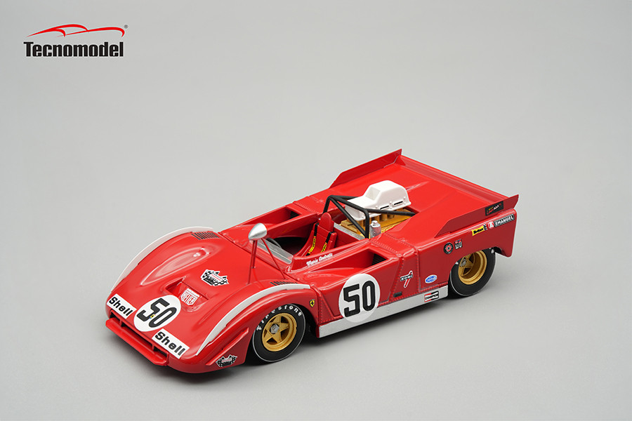 1/43 Tecnomodel Ferrari 712 Can Am Watkins Glen 1971 Car #50 Team SEFAC  Driver: M. Andretti Car Model