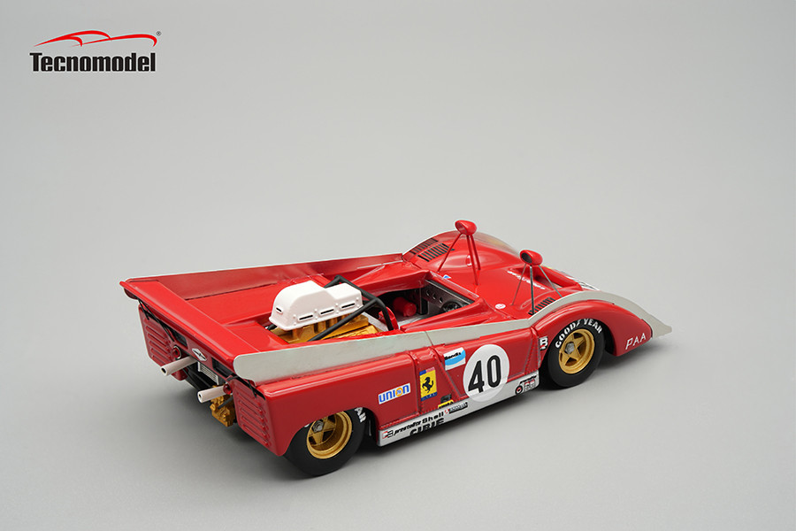 1/43 Tecnomodel Ferrari 712 Can Am Watkins Glen 1972 Car #40 Team NART  Driver: J.P. Jarier Car Model