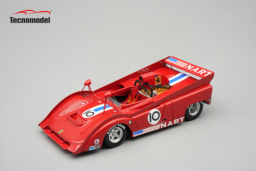 1/43 Tecnomodel Ferrari 712 Can Am Watkins Glen 1974 Car #10 Team NART  Driver: B.Redman Car Model
