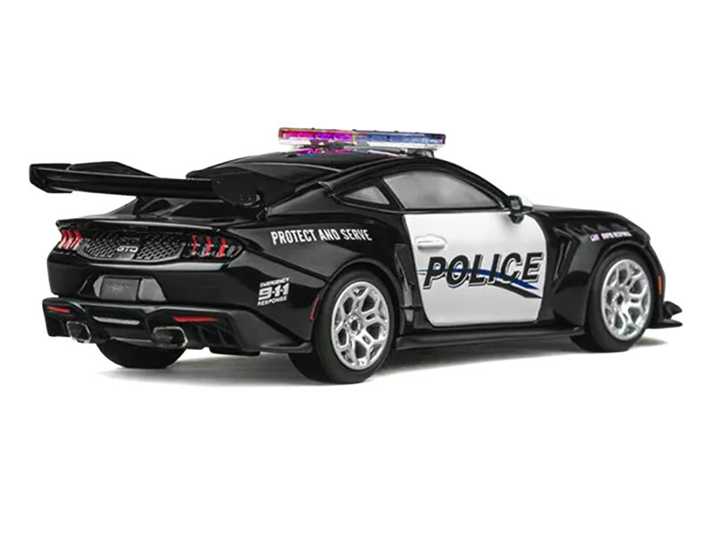 1/64 CM Model Ford Mustang GTD Police Diecast Car Model