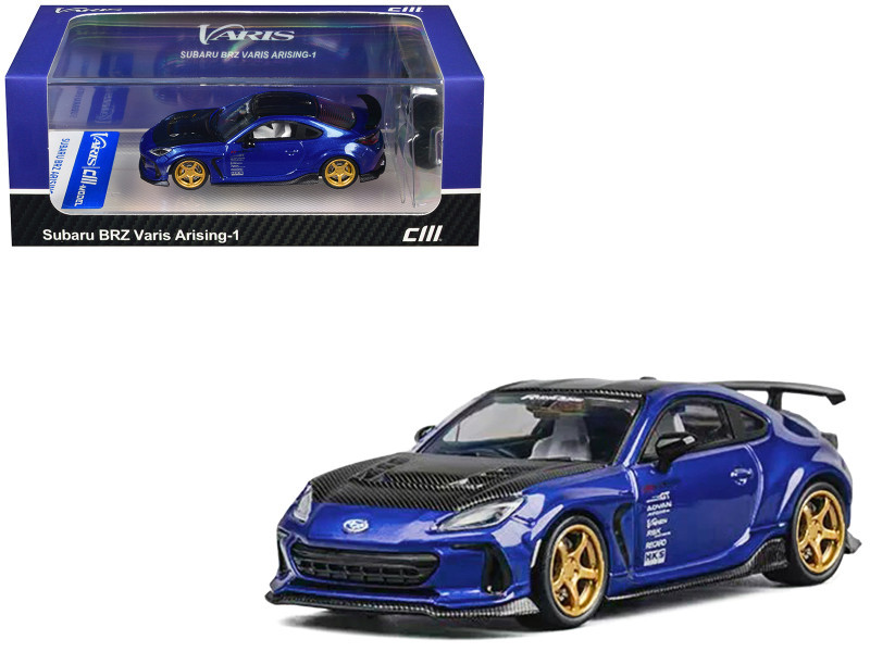 1/64 CM Model Subaru BRZ Varis Widebody (Blue) Diecast Car Model