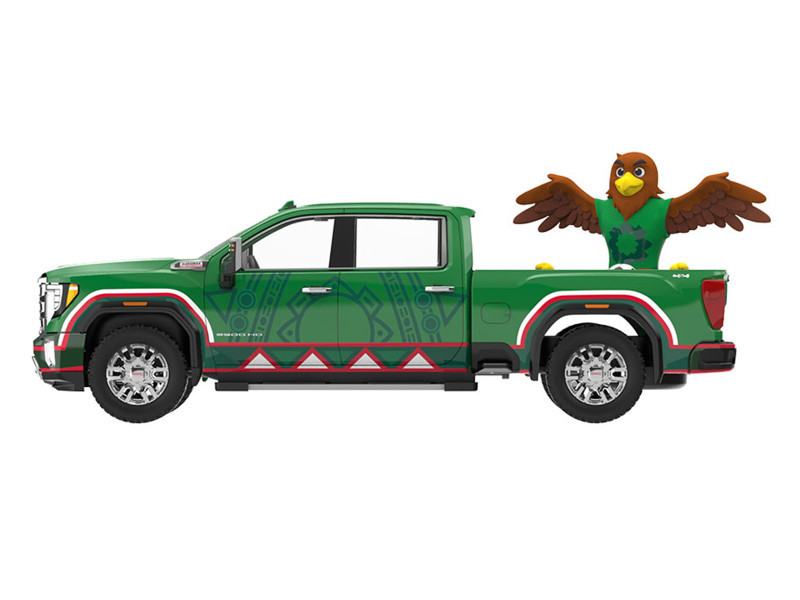 1/64 Greenlight 2022 GMC Sierra 3500 HD Mexico Tribute with Eagle Diecast Car Model