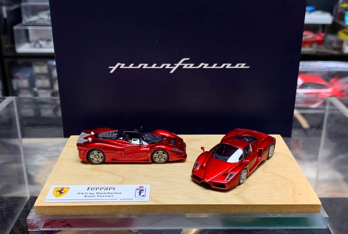 1/64 DMH 2-Car Set Ferrari Pininfarina & Ferrari Enzo Car Models