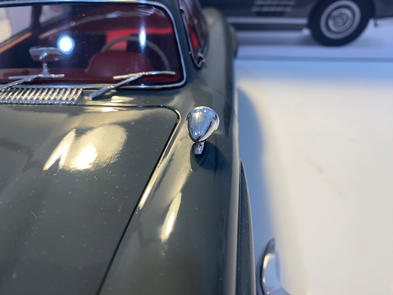 DAMAGED AS-IS 1/12 Norev 1954 Mercedes-Benz 300 SL 300SL (Graphite Grey) Diecast Car Model