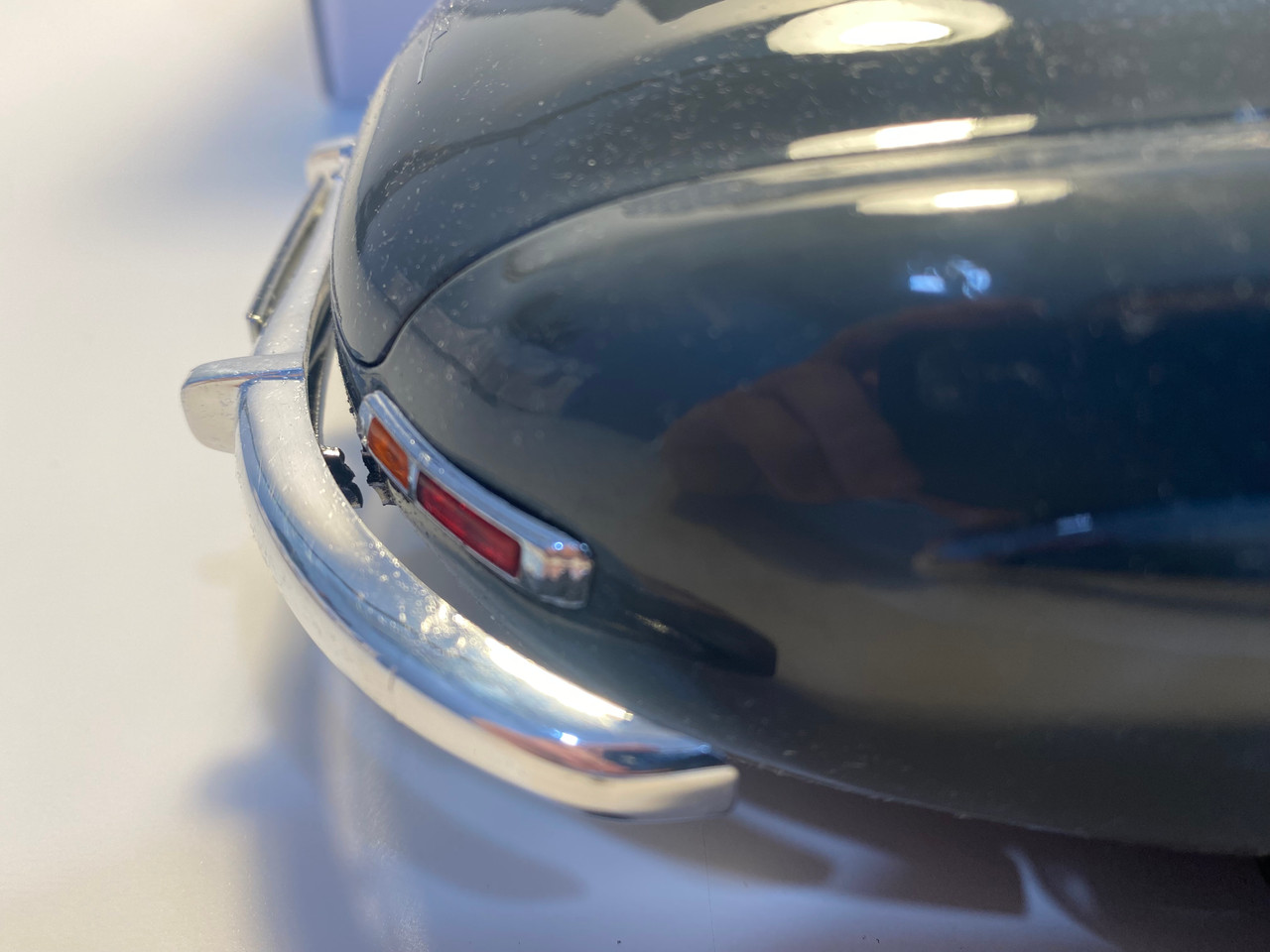 DAMAGED AS-IS 1/12 Norev 1954 Mercedes-Benz 300 SL 300SL (Graphite Grey) Diecast Car Model