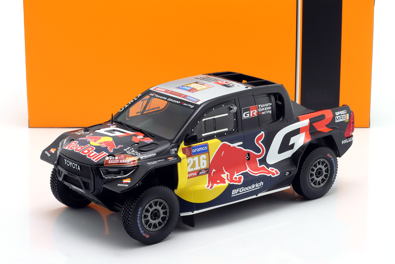 1/18 Ixo 2024 Toyota GR DKR Hilux Evo #216 Rallye Dakar Toyota Gazoo Racing Seth Quintero, Dennis Zenz Diecast Car Model