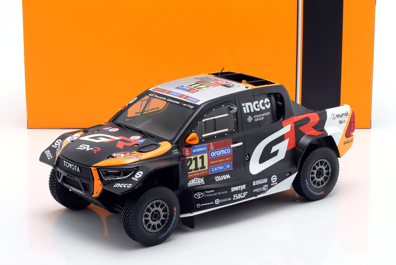 1/18 Ixo 2025 Toyota GR DKR Hilux Evo #211 2nd Rallye Dakar Toyota Gazoo Racing Henk Lategan, Brett Cummings Diecast Car Model