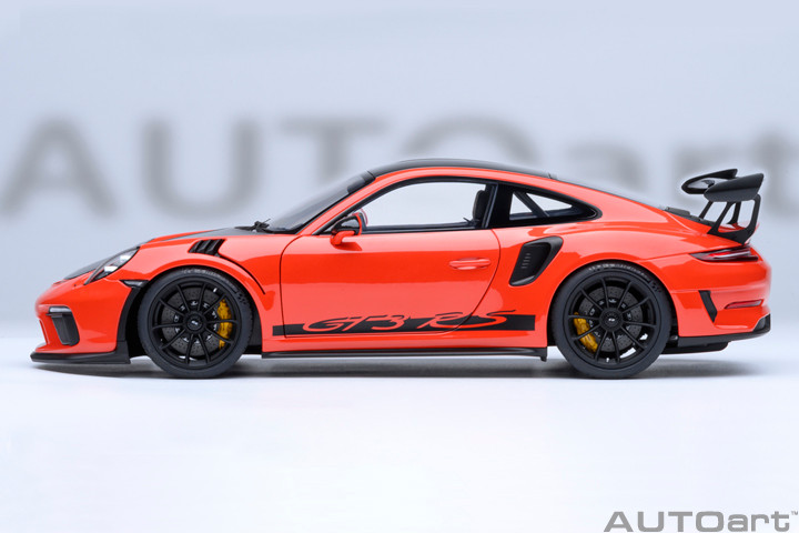 1/18 AUTOart Porsche 911 (991.2) GT3 RS Weissach Package (Lava Orange) Car Model
