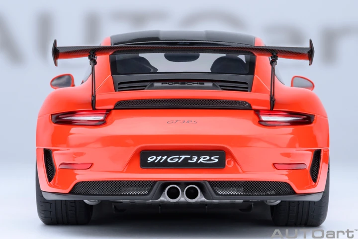 1/18 AUTOart Porsche 911 (991.2) GT3 RS Weissach Package (Lava Orange) Car Model